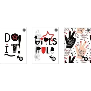 Notebook A4 lined Ziemia Obiecana Girls Rule 80 pages pack of 5