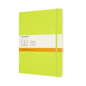 Блокнот Moleskine Classic XL 19×25 см, в линейку, мягкая обложка, 192 страницы, лимонно-зелёный