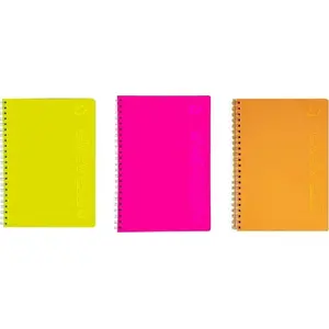 Spiral-bound A4 Notebook Astra 100 pages, squared grid, fluorescent cover (MPN 523288)