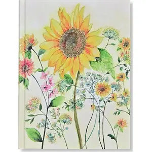 Notebook TEKA Notatnik szyty Słonecznik Akwarela – sewn notebook with sunflower watercolor cover (MPN 616773)