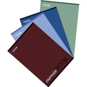 Notebook A5 INTERDRUK 80 sheets, squared ruling, pack of 4