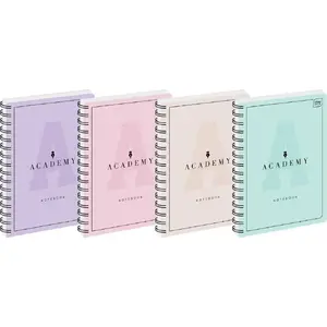 Notebook pad INTERDRUK Kołozeszyt B5 100 sheets squared Academy Pastel (5 pcs)