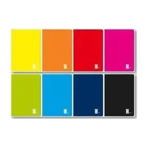 Notebook A4 80 sheets squared INTERDRUK UV One Color – pack of 5 (MPN 240768)