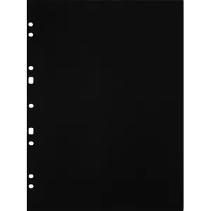 Ringbinder refill sheets A4 black 30-pack, focus 134080, punched for ring binders