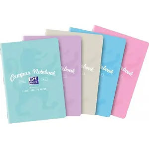 Notebook Oxford A5 60 sheets 90 g/m² squared pastel