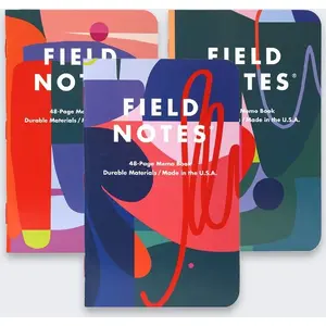 Блокнот usams Notes Field Notes Spring 2024 Flora Edition Mix — карманный формат с линованными и чистыми страницами, комплект для заметок
