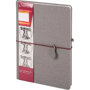 Notebook Antra Notes B5 Kropki Renesans Szary — Antra B5 dotted notebook, Renaissance gray