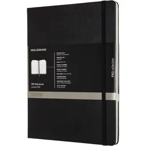 Notebook Moleskine Professional XL 19×25 cm hard cover 192 pages black