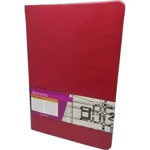 Notebook Antra Skorowidz A5 Formalizm — A5 index/address book, red