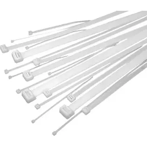 Kabeļu saite XTREME 41-100, neilona lenta 10 mm x 500 mm, balta, 100 gab.