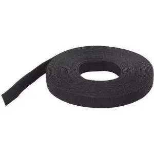 Organizatora lente Wolfcraft WF3286000 — melna velcro lente kabeļu saiņošanai