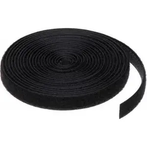 Cable organizer strip No name OPR-5000X19 black, 1 piece, hook-and-loop fastening