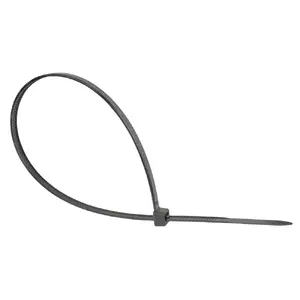 Kabelu savilcejs-lestve Alcasa KAB-30S48 — neilons, 300×4,8×1,25 mm, melns, 100 gab.