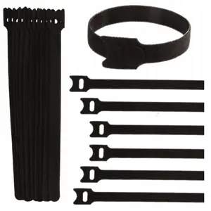Kabeļu organizators GEKO ar āķi un cilpu 210×12 mm komplekts 10 gab.