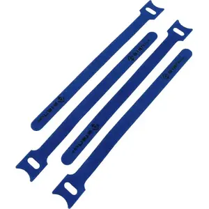 Kabeļu organizers Alantec Velcro aizdares ar cilpu 200 mm × 12 mm, zils