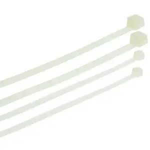 Plastrol balts plastmasas savilcējs 4,8 x 200 mm, 100 gab. — Plastrol W-00623