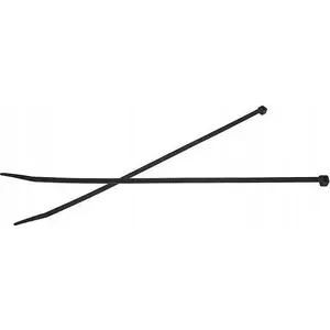 Kabeļu saite Lexton LXOP14, 37 cm x 3,6 mm, neilons, 100 gab., melna