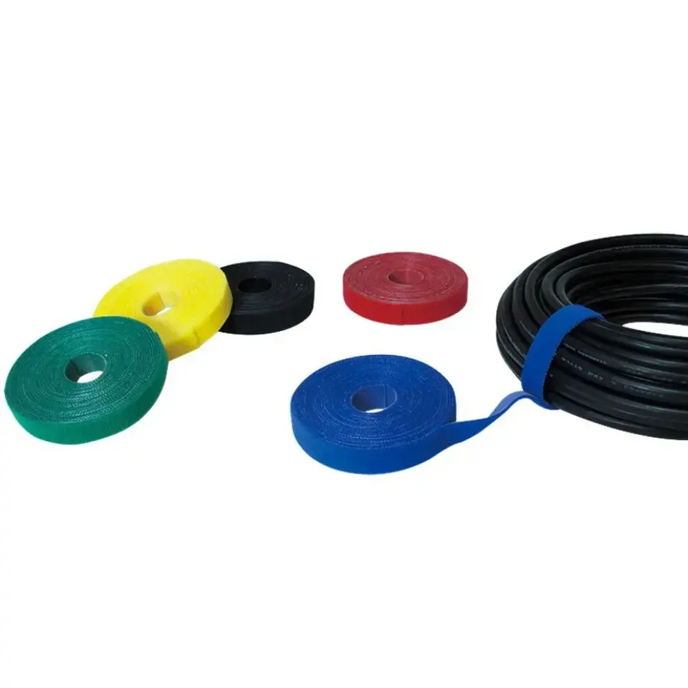 Velcro kabeļu lenta TECHLY ISWT-ROLL-2010BKTY 10m×20mm Photo 4