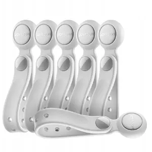 Cable strap Joyroom JR-ZS422 silicone with magnet, set of 6, white