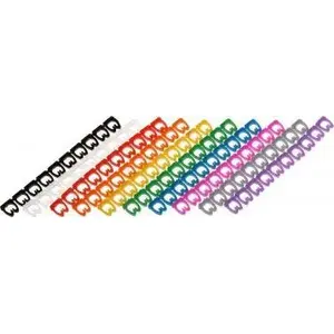 Cable organizers pack No name OZN-46/10K*P10 — markers in assorted colors, 100 pieces