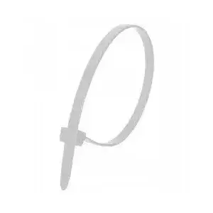 Kabeļu saites QOLTEC atkārtoti lietojamas baltas 4,8×250 mm, 50 gab.