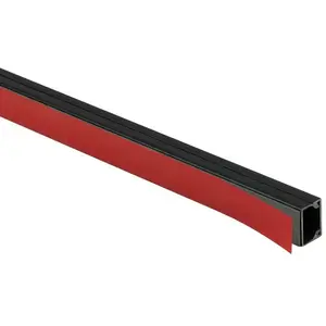 Kabeļu organizators STASIŃSKI CTLS 20x14 komplekts melns 2 m elektroinstalācijas kanāls ar līmplēvi