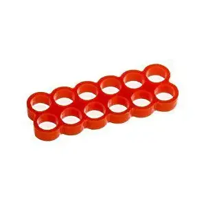 Kabeļu organizators E22 SC-304-E2 sarkans ķemme, 1 gab.