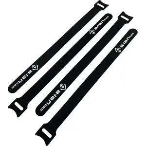 Kabeļu siksna Alantec Opaska rzepowa ar cilpu 300 mm × 20 mm, melna