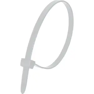 Kabeļu saites Dedra neilona 7,6 x 370 mm baltas, 100 gab.