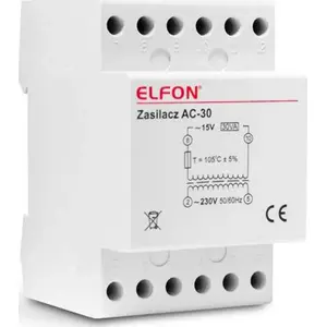 UPS Elfon AC-30 — replacement power adapter 15V 2A for Optima devices