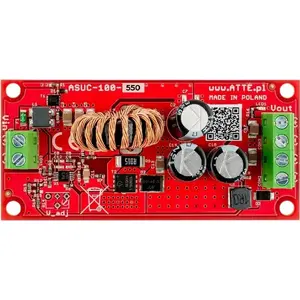Paceļoša pārveidotāja Atte ASUC-100-550-OF — līdz 55 V DC pastiprinātājs, modelis ASUC-100-550-OF