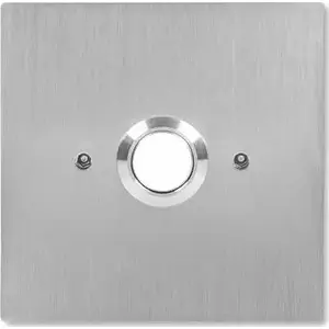 Push button exit ACO INS-OB-60, illuminated, flush-mounted, stainless steel, for Ø60 electrical box