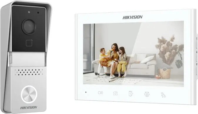 Videointerfona komplekts Hikvision DS-KIS102-P/Surface — 2-vadu