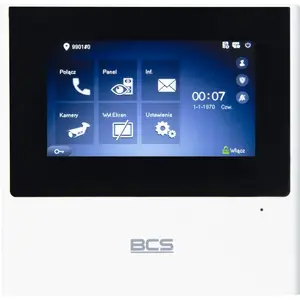 IP video durvju telefona monitors BCS BCS-MON4000W-S 4,3" iekštelpām, IP savienojums