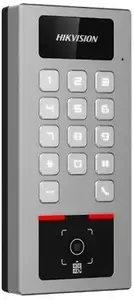 Контроллер доступа Hikvision DS-K1T502DBWX-QR — терминал с биометрией и QR (модель DS-K1T502DBWX-QR)