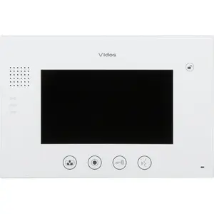 VIDOS video intercom monitor M670W white — indoor monitor for doorphone systems
