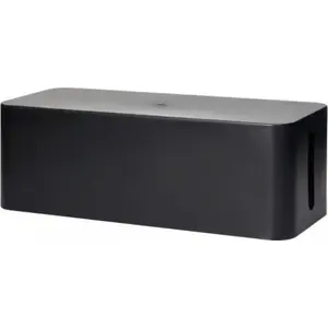Cable organizer box Virone CB-1/B — desk cable management box, black