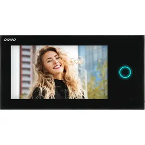 Video monitor ORNO OR-VID-WI-1068PMV/B — 7" color LCD, touch, Wi‑Fi, handsfree, gate release, black