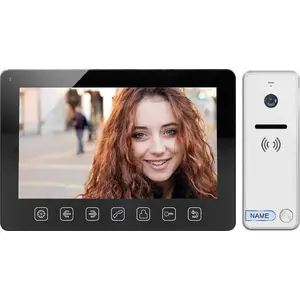 Video door phone kit ORNO OR-VID-EX-1057/B, hands-free, 7" color LCD, OSD menu, gate control, black