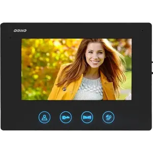 Video monitor ORNO OR-VID-ME-1056MV/B, color 7" LCD, hands-free, for CERES series, gate opening, black