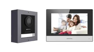 Видеодомофон Hikvision DS-KIS602(B) 2 МП, 7" (17.8 см) LCD, IP65, поддержка MicroSD