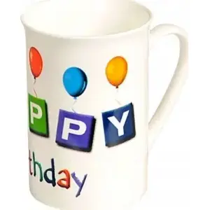 Кружка KESPER Kubek, дизайн Happy Birthday — керамическая посуда