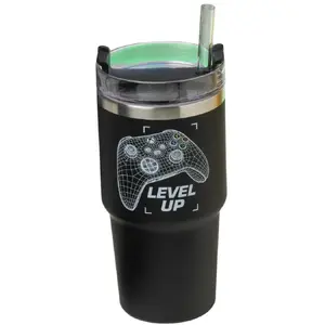 Paladone Xbox Gamer Cup — gaming cup with straw, official licensed design, PP14597XB
