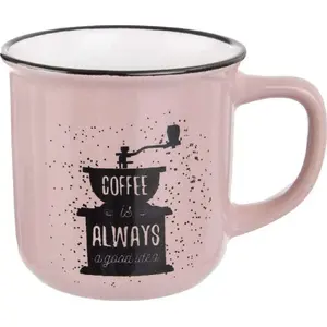 Ceramic mug with handle ORION 370 ml – for coffee and tea