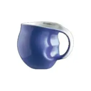 Colani cup with handle 0.28 L violet, plastic drinking cup 0.28L