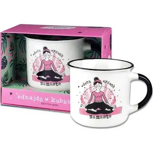 Pan Dragon ceramic mug Kubek Good Vibes-Namaste model 466567, 330–400 ml capacity