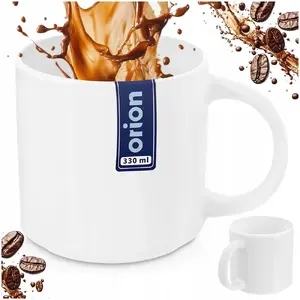 Porcelain mug ORION MONA 330 ml white