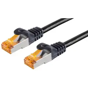 Outdoor Patch Cable brackton CAT6a S/FTP 30 m, RJ45 male–male, black
