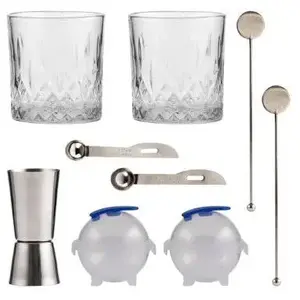 Whiskey cocktail set Octopus Publishing Group Ravenhead — 10 pieces, glassware and bar tools