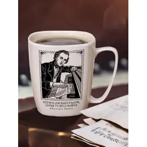 Mug Nadwyraz.com Kubek Fryderyk Chopin – ceramic drinking mug with Chopin design